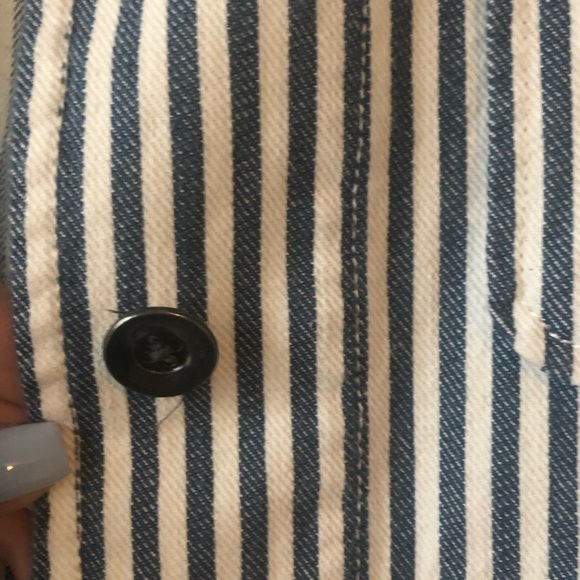 stripped denim jacket - Picture 4 of 5